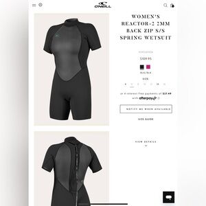 Women’s Reactor-2 2mm spring wetsuit